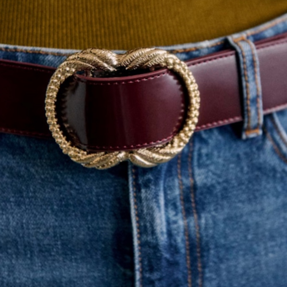 SEZANE ARTEMIS BELT ICY PURPLE
